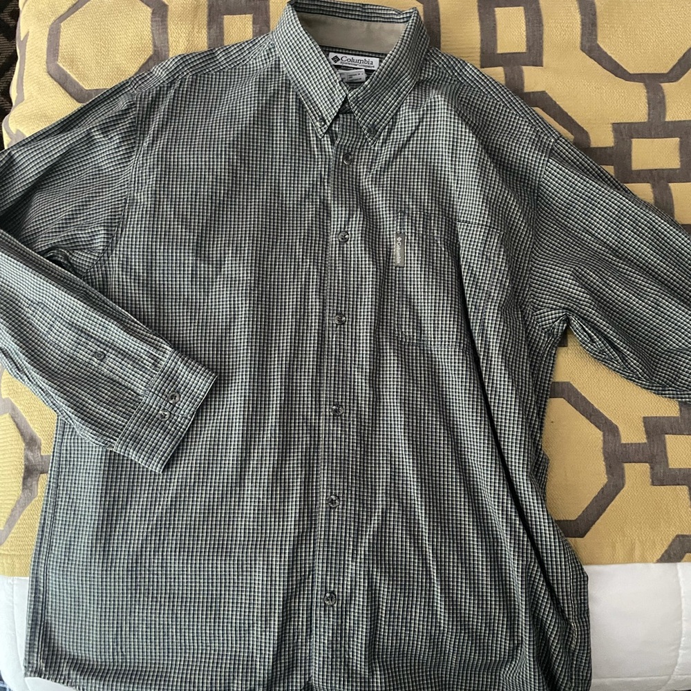 Columbia Checkered Button Down - image 1